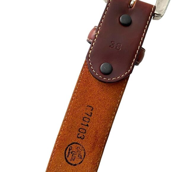 Western Leather Belt in Size 45.5 in main image 8